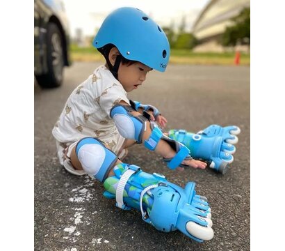 Зображення 3 Ролики для дітей Yvolution Twista Skates 30-34 Blue (YC01B4)