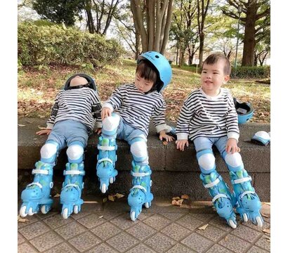 Зображення 4 Ролики для дітей Yvolution Twista Skates 30-34 Blue (YC01B4)
