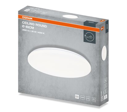 Зображення 5 LED світильник Osram Ceiling Round 36Вт, 4000К (4099854648021) метал