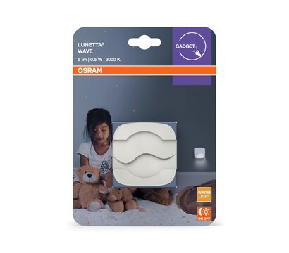 Зображення 6 Світлодіодний світильник Osram Lunetta Unetta Wave 0.5Вт, 3000К (4099854536632)