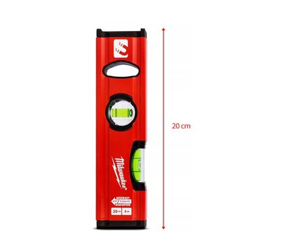 Зображення 6 Рівень Milwaukee Slim Box, 20см (4932478897)