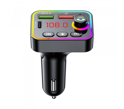 Зображення 2 FM модулятор Havit HV-FM819BT RGB Black,
