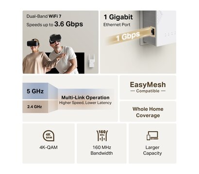 Зображення 3 Ретранслятор Wi-Fi TP-Link RE225BE