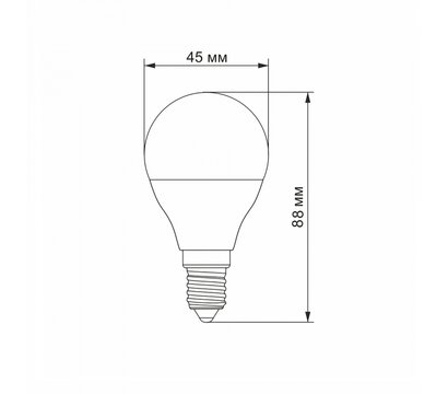 Изображение 3 LED лампа Videx  G45e 7W E14 3000K (VL-G45e-07143) на 100 Lm/W