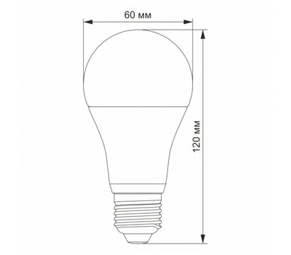 Изображение 3 Светодиодная лампа Videx A60e 12W E27 4100K (VL-A60e-12274-S) с цоколем Е 27