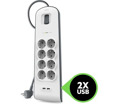 Изображение 4 Belkin BSV804VF2M-V2 8 розеток