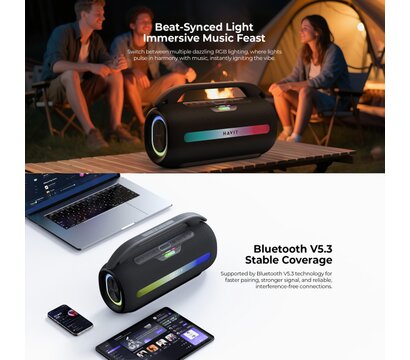 Зображення 11 Акустична система  Havit SK920BT IPX6 60W RGB Black