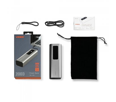 Зображення 17 Повербанк Videx 20000mAh 165W PD100W (VPB-366-G)