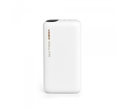 Зображення 2 Повербанк Videx VPB-297 30000mAh 22.5W White (VPB-297-W)