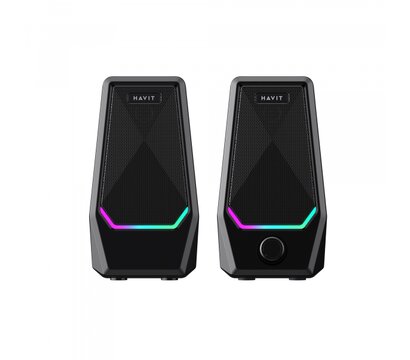 Зображення 2 Акустична система  Havit SK768 USB 10W RGB Black
