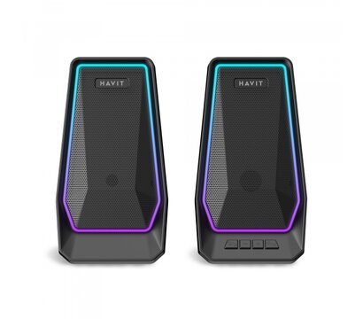 Зображення 2 Акустична система  Havit SK769BT USB 10W RGB Black