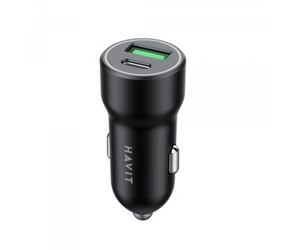 Зображення 3 Зарядний пристрій Havit HV-CC613 20W USB+USB-C Black