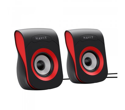 Зображення 3 Акустична система  Havit SK599 USB 6W Black/Red
