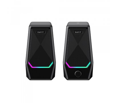 Зображення 3 Акустична система  Havit SK768 USB 10W RGB Black