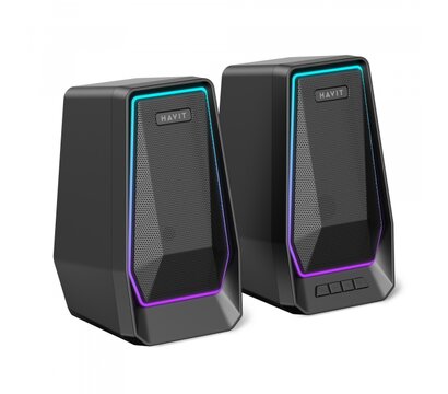 Зображення 4 Акустична система  Havit SK769BT USB 10W RGB Black