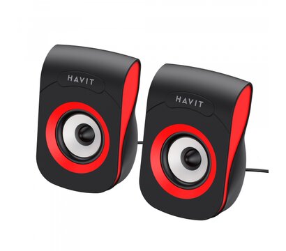 Зображення 5 Акустична система  Havit SK599 USB 6W Black/Red