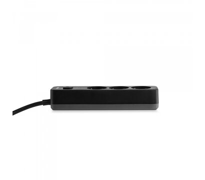 Изображение 5 Сетевой фильтр Videx Oncord с/з 3р 3м Switch Black (VF-PD33G-B) 3 розеток