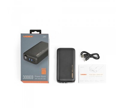 Зображення 7 УМБ Videx VPB-297 30000mAh 22.5W Black (VPB-297-B)