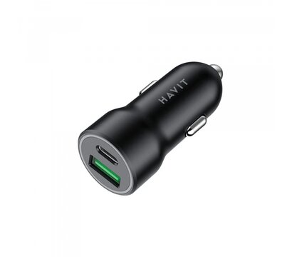 Зображення 7 Зарядний пристрій Havit HV-CC613 20W USB+USB-C Black
