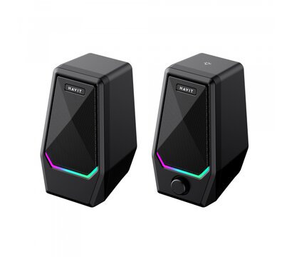 Зображення 9 Акустична система  Havit SK768 USB 10W RGB Black