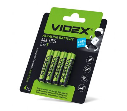 Изображение 2 Батарейка Videx LR03/AAA 4шт (21165)