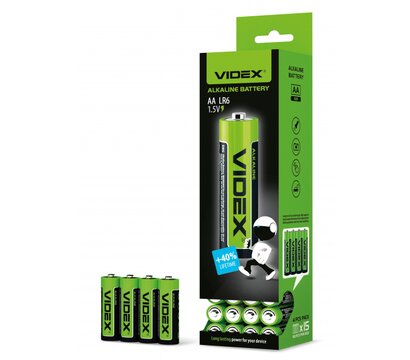Изображение 3 Батарейка Videx LR6/AA 4шт (25468)