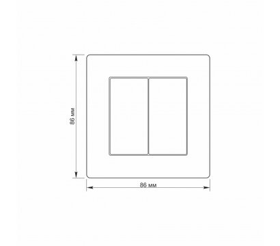 Зображення 4 Вимикач Titanum Standart White (TF-ST-SW2-W) Вбудований монтажа