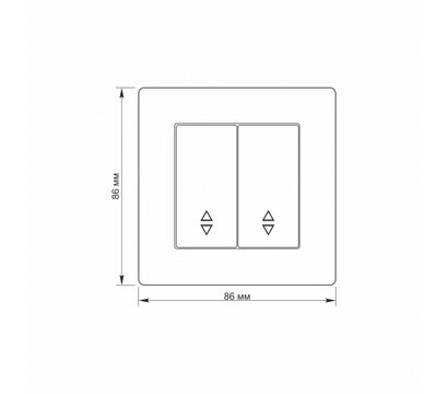 Изображение 4 Выключатель Titanum Standart White (TF-ST-SW2P-W) Вбудований монтажа
