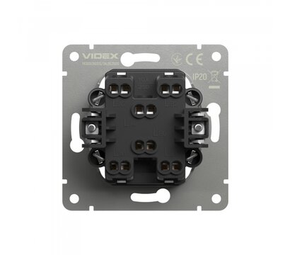 Зображення 4 Вимикач Videx Nota White (VF-NT-SW2P-WH) Вбудований монтажа