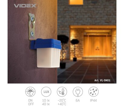 Изображение 4 Датчик света Videx VL-SN01 6A White