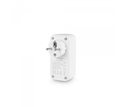 Изображение 4 Із заземленням Videx Oncord c/з 1п 2.4A 2USB+USB-C White (VF-AD1G2U1C-W)
