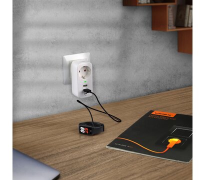 Изображение 7 Із заземленням Videx Oncord c/з 1п 2.4A 2USB+USB-C White (VF-AD1G2U1C-W)