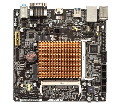 Фото материнской платы Asus J1900I-C (Intel Celeron J1900, SoC, PCI-E x1)