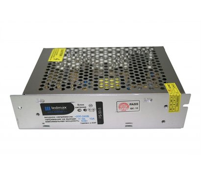 Зображення 2 Блок живлення для камер Ledmax PS-50-5 металевий, Струм (А): 10 А