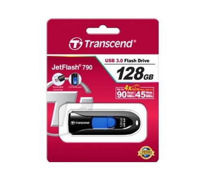 Зображення 2 USB флеш накопичувач Transcend JetFlash 790 128GB USB 3.0 - TS128GJF790K
