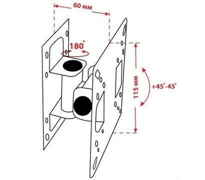 Изображение 2 Крепление телевизора на стену Квадо K-20