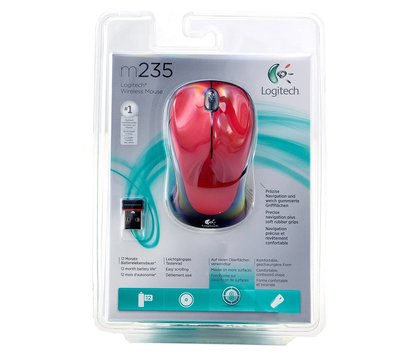 Зображення 2 Миша Logitech M235 USB Red — 910-002496