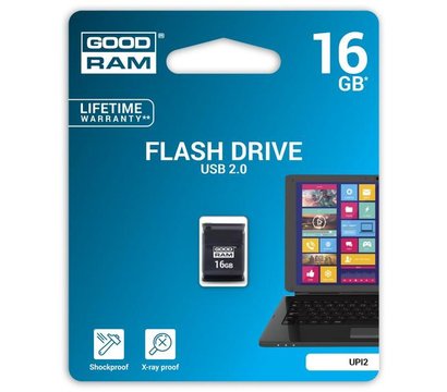 Изображение 2 Накопитель USB GoodRam Piccolo Black 16GB USB 2.0 - UPI2-0160K0R11