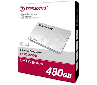 Изображение 4 Накопитель SSD Transcend 220 480GB 2.5 SATA III TLC — TS480G220S, Емкость накопителя: 480 ГБ