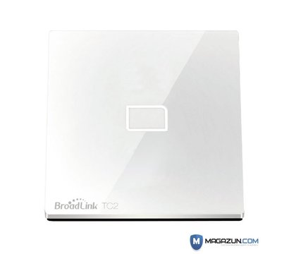 Изображение 5 Сенсорный выключатель Broadlink TC2-1 белое стекло