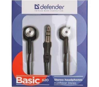 Зображення 2 Навушники Defender Basic-620 Black — 63620 без мікрофону