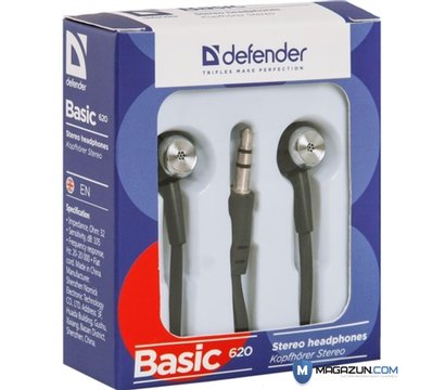 Зображення 4 Навушники Defender Basic-620 Black — 63620 без мікрофону