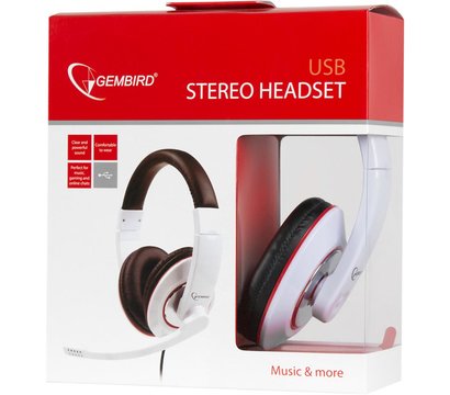Изображение 6 Наушники Gembird MHS-001-GW White выдвижной