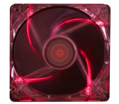Зображення 2 Охолодження для корпусу Xilence Casefan Transparent red LED 120mm — XF046