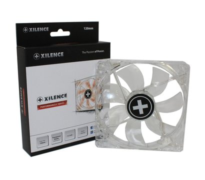 Зображення 3 Охолодження для корпусу Xilence Casefan Transparent red LED 120mm — XF046