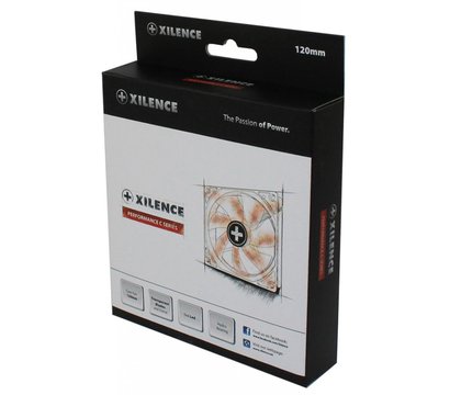 Зображення 4 Охолодження для корпусу Xilence Casefan Transparent red LED 120mm — XF046