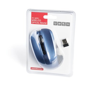 Изображение 5 Мышь Modecom MC-WM9.1 Wireless Black-Blue — M-MC-0WM9.1-140