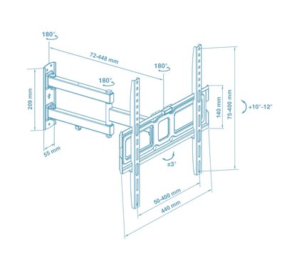 Изображение 2 Крепление телевизора на стену Walfix R-401B