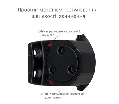 Изображение 3 Доводчик Ryobi D-1554 STD Black коленная тяга, Цвет корпуса: черный