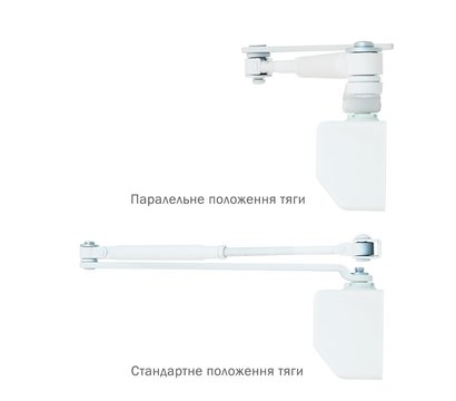 Зображення 4 Дотягувач Ryobi D-2055V BC UNIV Glossy White верхній, Колір корпусу: глянсовий білий